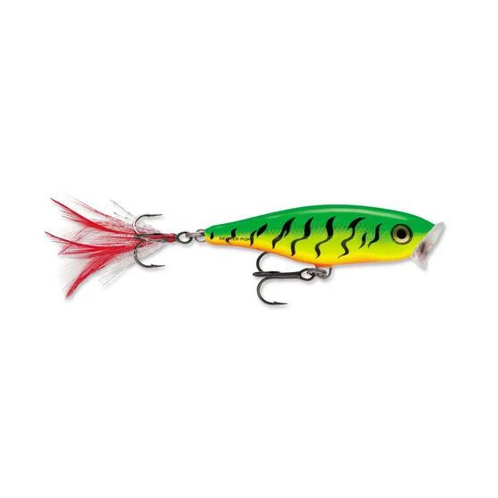 Rapala Skitter Pop Surface Lure 7cm Fire Tiger 3 Rapala Skitter Pop Surface Lure 7cm Fire Tiger