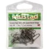 Mustad Crane Black Coast Lock Swivel -Fishing Store BCF 569095 hi res