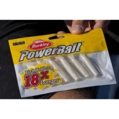 Berkley Powerbait Grub Soft Plastic Lure 4in Bleak -Fishing Store BCF 623065 04 bleak hi res