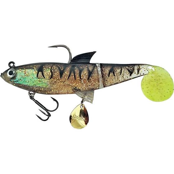 Molix Shad Soft Plastic Lure 140mm Black Gold Chart 3 Molix Shad Soft Plastic Lure 140mm Black Gold Chart