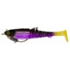 Zerek Flat Shad X Weedless Soft Plastic Lure 130mm Black Jack -Fishing Store BCF 629320 blackjack hi res