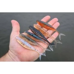 Berkley PowerBait Fork Tail Minnow Soft Plastic Lure 5.5in Blue Shiner Gold -Fishing Store BCF 637710 02 blueshinergold hi res