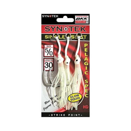 Synotek Single Assist Hooks 5/0 3.0cm Full Glow 3 Synotek Single Assist Hooks 5/0 3.0cm Full Glow
