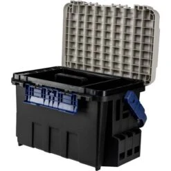 Meiho Bucket Mouth 9000 Tackle Box Black -Fishing Store BCF 642182 01 black hi res