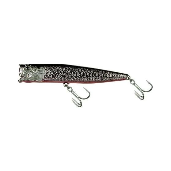Molix Popper 130T Surface Lure 13cm Black Crack 3 Molix Popper 130T Surface Lure 13cm Black Crack