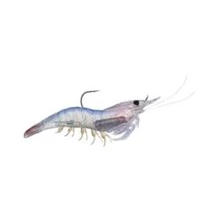 Livetarget Rigged Shrimp Soft Plastic Lure 4in White Shrimp
