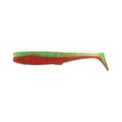 Samaki Bomb Shad Soft Plastic Lure 4in Nuked Chook UV