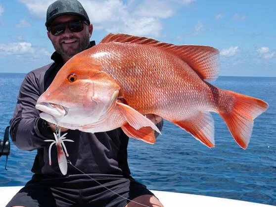 Nomad Squidtrex Jig Lure 130mm Brown Sparkle 3 Nomad Squidtrex Jig Lure 130mm Brown Sparkle